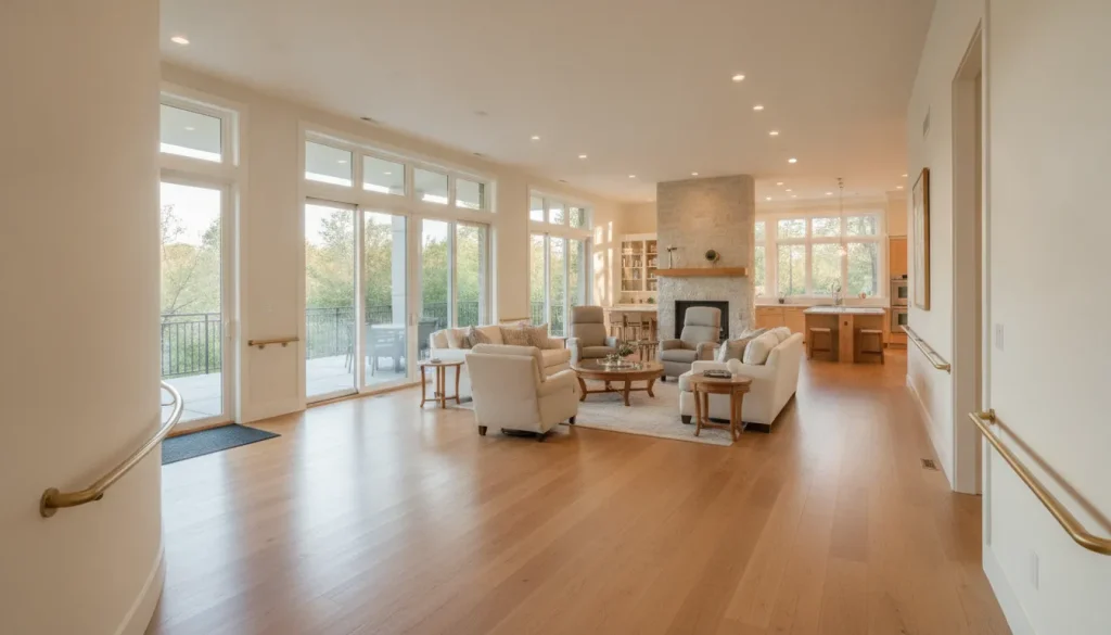 Bright adaptable Denver home interior designed for aging in place