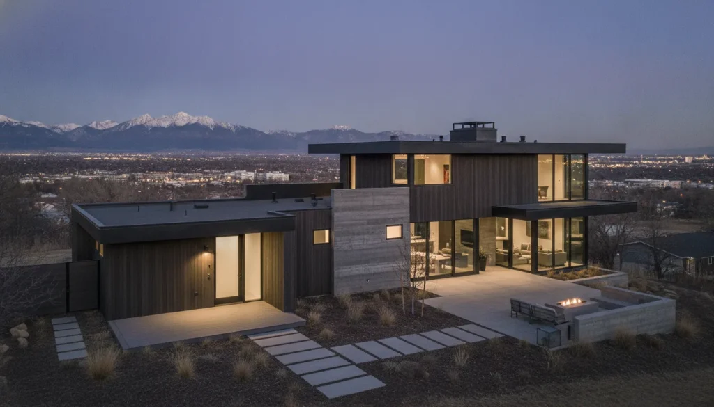 Modern Denver home with a private entrance in-law suite addition featuring contemporary architecture