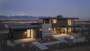 Modern Denver home with a private entrance in-law suite addition featuring contemporary architecture