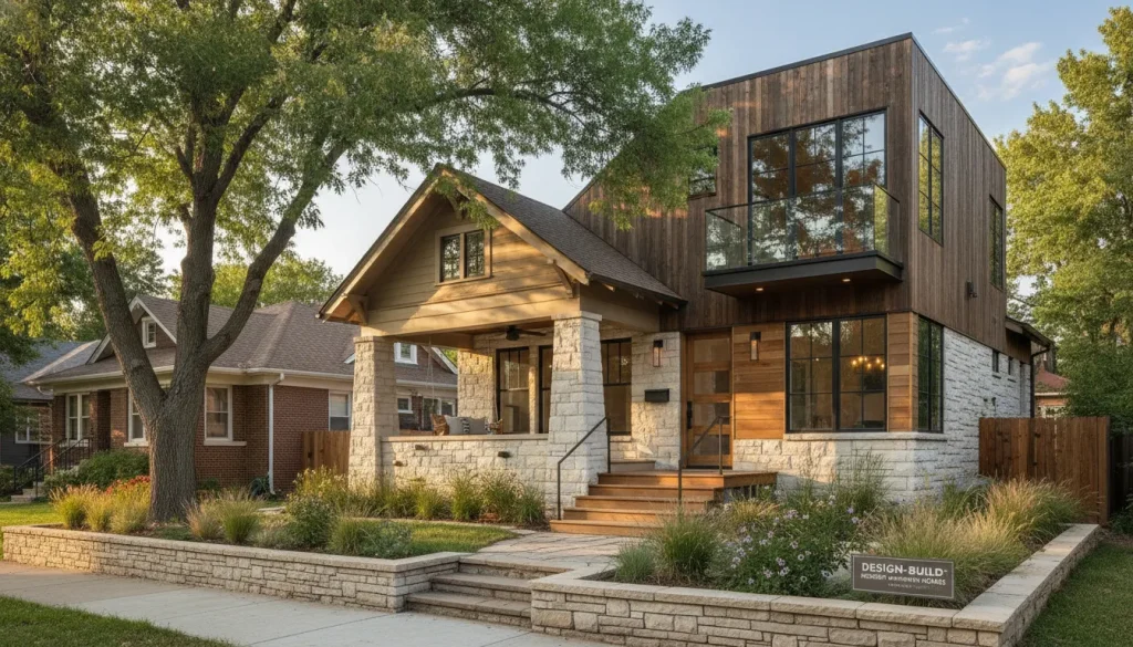 Modern Platt Park Denver bungalow with second-story addition and front porch